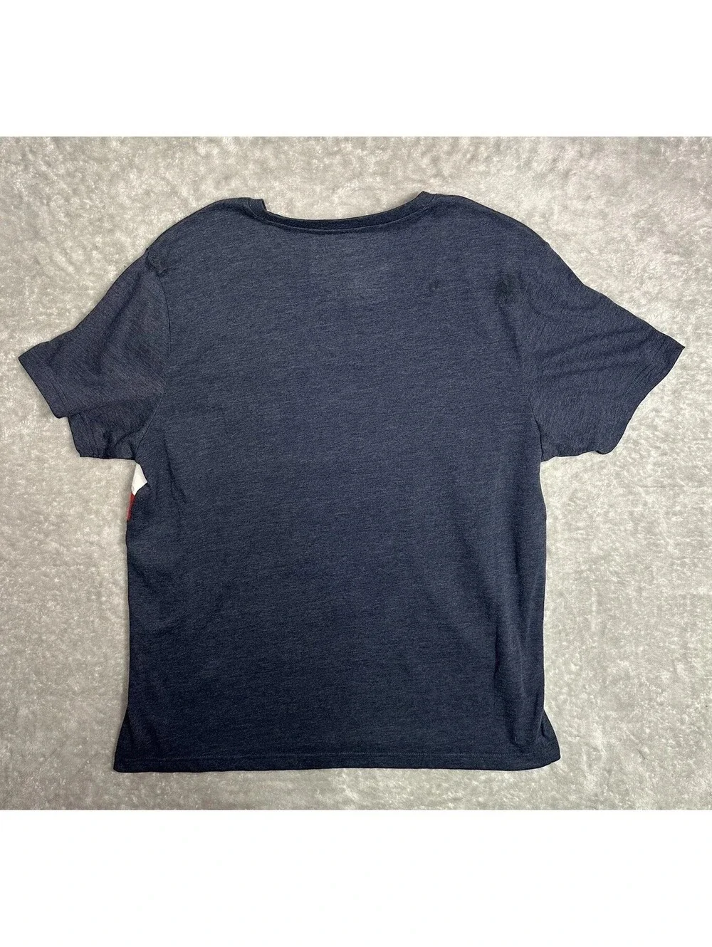 Levis T-Shirt Men XLarge Blue Logo Crewneck Striped Tee